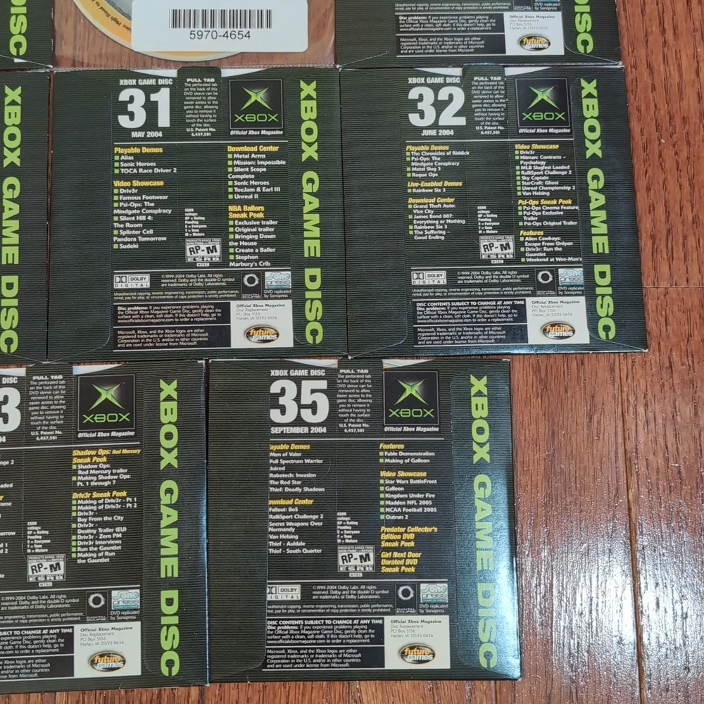 Xbox Demo Discs Offical Xbox Magazine Issues 19 20 26 27 28 29 30 31 32 33 35